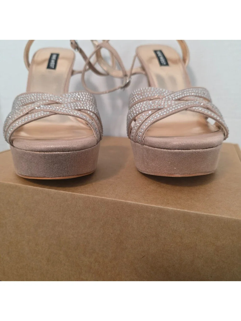 Nine West GoBig Platform Dress Sandals. Size Wn's 9.5
